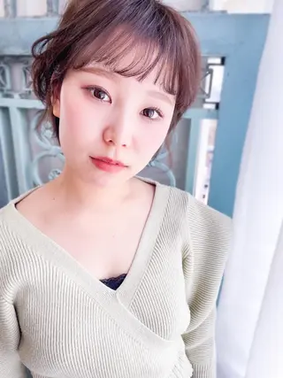 ショート カラー パーマ ヘアアレンジ メンズ 表参道Lise おおいしおりのヘアスタイル