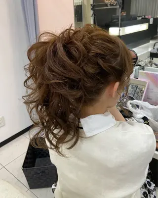 ヘアアレンジ LANDS所属・nanaka 🤍韓国ワンホンヘアのヘアスタイル