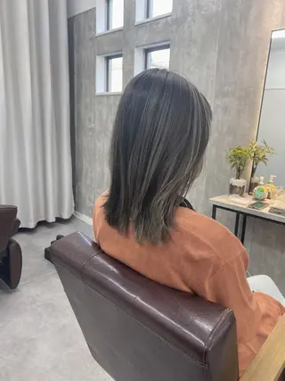 ミディアム カラー 1席のみの 美容室IKKIのヘアスタイル