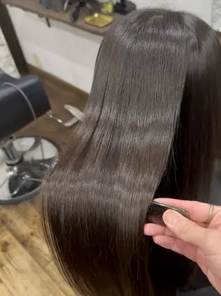 セミロング パーマ _WHITE 喜多村天斗のヘアスタイル