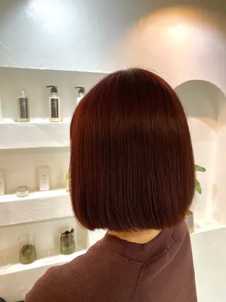 ミディアム うる艶ワンカラー/ 似合わせ 中野拓侍のヘアスタイル