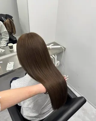 ロング 韓国風カラー/艶髪 🇰🇷💎✨ミズキのヘアスタイル