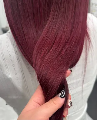 ロング カラー 𝘀𝗮𝗲/柏の葉 / カットモデルのヘアスタイル