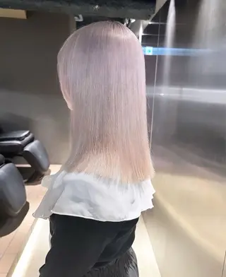 ミディアム 名古屋栄♡PELE/ ブリーチ/ハイトーンのヘアスタイル