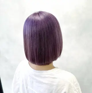 ショート カラー レイヤーブリーチ特化 ホワイト専門/岸のヘアスタイル