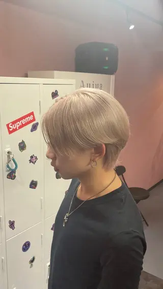 カラー メンズ ハイトーン/ブリーチ /hikaruのヘアスタイル