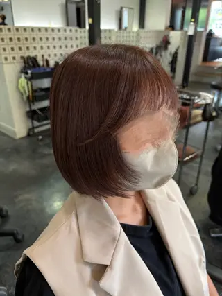 ミディアム カラー 奥山 和奏のヘアスタイル
