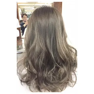 セミロング カラー パーソナルカラー診断 できます　木曽　主博のヘアスタイル