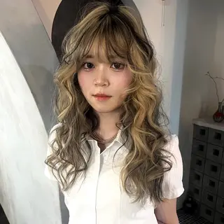 セミロング ORGN.所属・りね🪐グランジ /y2k/平成ギャルのヘアスタイル