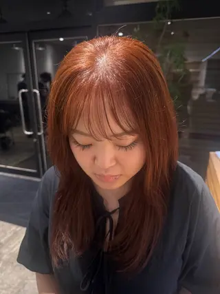 ロング カラー NAVY miyoshiのヘアスタイル