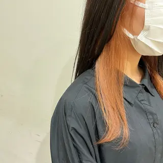 ロング カラー 貝本 遥那のヘアスタイル