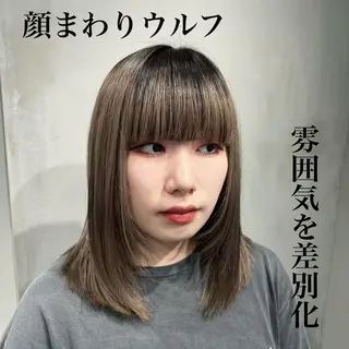 ミディアム 🐺立川のウルフ屋 さん🐺おかみ🐺のヘアスタイル