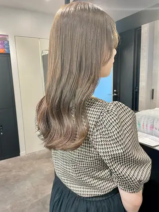 セミロング カラー ダブルカラー🦖 /髪質改善⚡️しおりのヘアスタイル