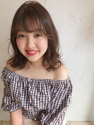 ミディアム カラー tocca八王子 AYAKAのヘアスタイル