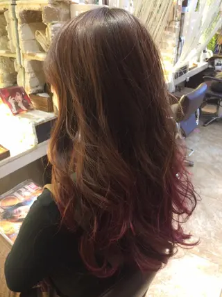 ロング カラー SALOWIN Frente店所属・個室で似合わせ好印象 🧡外山弥千代のヘアスタイル