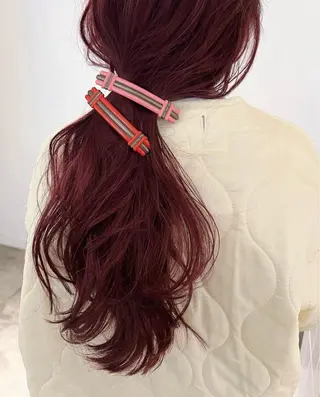 セミロング カラー 熊谷 由貴のヘアスタイル