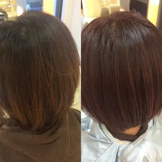 ショート カラー パーマ 髪質改善/練馬/ ASUKAのヘアスタイル