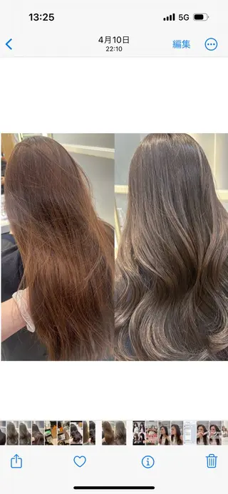 ロング oto🎀×美髪× シースルー前髪🤍のヘアスタイル