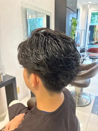 パーマ メンズ 野口 竜矢のヘアスタイル