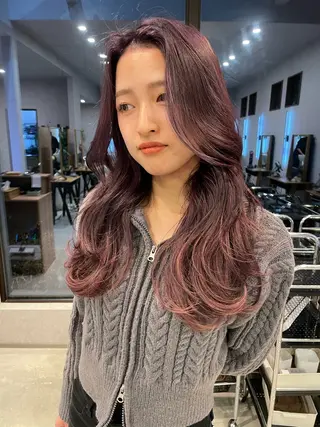 ロング カラー 透明カラー/レイヤー misaki °*のヘアスタイル