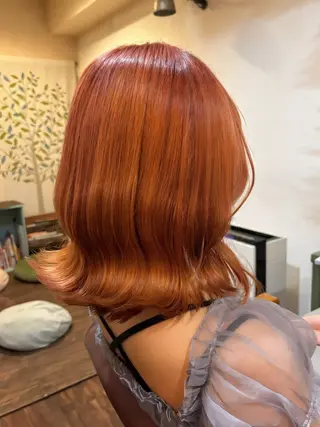 カラー アカリ😸🫶 カラーリスト🧡のヘアスタイル