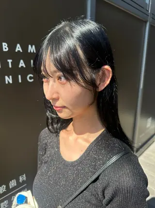 ロング カラー 艶カラー/縮毛矯正/ ブリーチカラー/みなのヘアスタイル