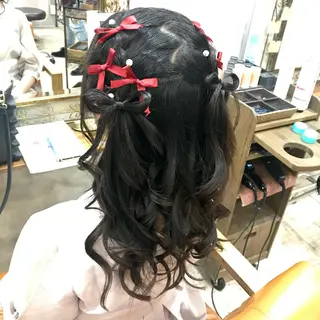 ロング まつパ・ヘアセット ♡Chinami♡のマツエク・マツパデザイン