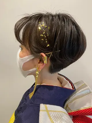 ショート ヘアアレンジ 艶髪🌿美髪 大塚礼乃【西荻窪】のヘアスタイル