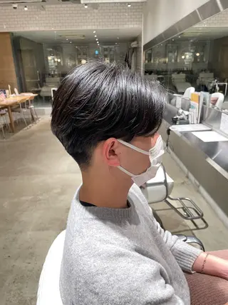 ショート パーマ メンズ 樋口 花穂のヘアスタイル