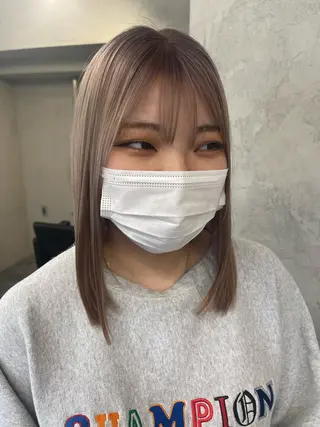 ミディアム カラー ダブルカラー /まつ毛パーマ🎀のヘアスタイル