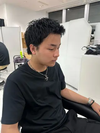 メンズ 🐺ニュアンスパーマ マッシュ　あさひ🐺のヘアスタイル