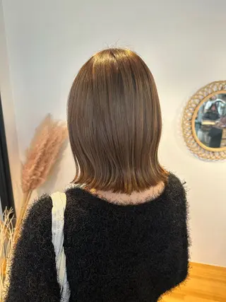 ミディアム yuika .のヘアスタイル
