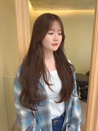 ロング カラー 伶風/デザインカット /ボブ/透明感カラーのヘアスタイル