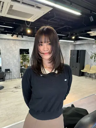 セミロング ♡ハッシュカット/ レイヤー/yucoのヘアスタイル