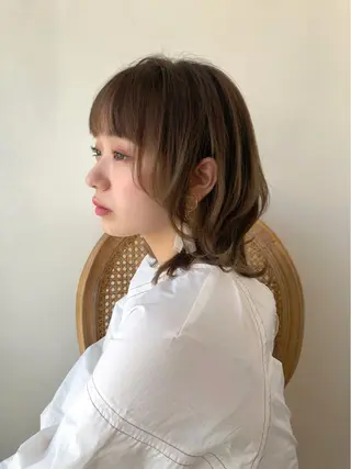 ミディアム ヘアアレンジ ネイル マツエク・マツパ 隠れ家サロンso you所属・yukimi .のヘアスタイル