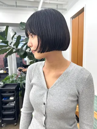 ショート ボブ/レイヤー/ケア パーマ/リュウタのヘアスタイル