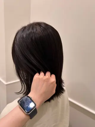 ミディアム カラー 日南乃/柔らか ブラウンカラーのヘアスタイル