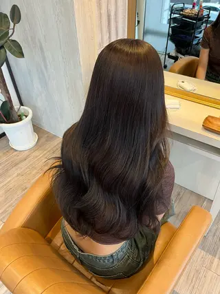 ロング カラー ブリーチなしWカラー レイヤー/Rickyのヘアスタイル