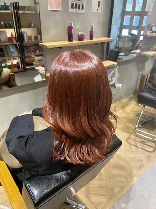 セミロング カラー スゲノ ルウのヘアスタイル