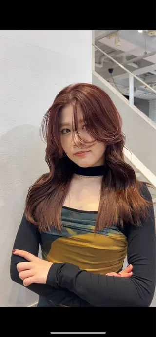 ミディアム 縮毛矯正支持率N O.1あおい🕊️✨のヘアスタイル