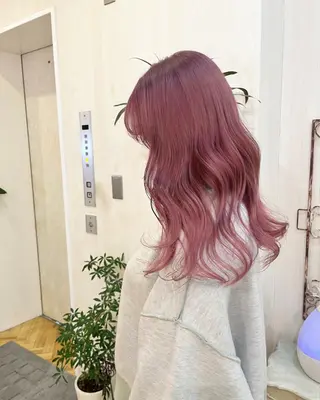 セミロング カラー ヘアアレンジ ブリーチなし/ レイヤー🌿runaのヘアスタイル