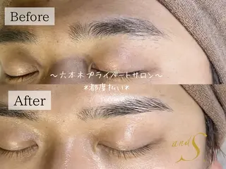 メンズ アイブロウ 🌸🧡六本木 脱毛しずか🧡🫧のエステ・リラクイメージ