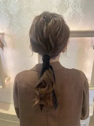 ヘアアレンジ 艶カラー🌸アレンジ 🌹Sally🕊️のヘアスタイル