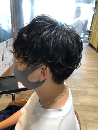 ショート パーマ メンズ メンズパーマ/ スパイキー/神田正紀のヘアスタイル