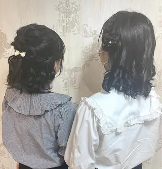 ミディアム ヘアアレンジ 💖透明感カラー💖 坂本万由子のヘアスタイル