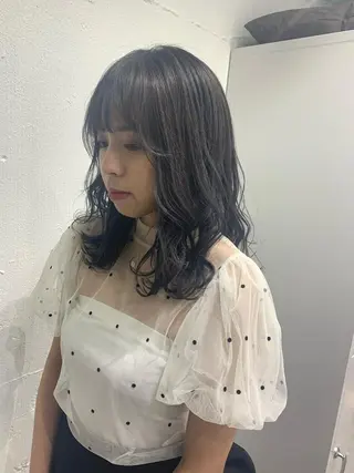 ミディアム カラー ヘアアレンジ SALOWIN原宿ash店所属・理想のハイトーンへ 🌙サイダサキのヘアスタイル