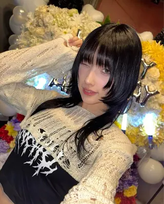 ロング 【ロングウルフカット 姫カット】伊藤裕哉のヘアスタイル