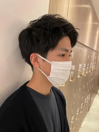 メンズ 🌼韓国ヘア🌼 田中義也のヘアスタイル