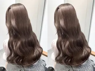 ロング カラー 縮毛矯正・癒し ヘッドスパ🧸心菜のヘアスタイル