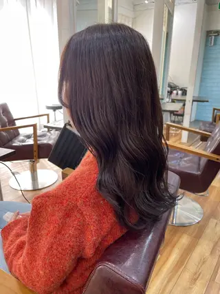 セミロング カラー SOYON西大寺店所属・ダブルカラー/ 髪質改善💎安藤のヘアスタイル